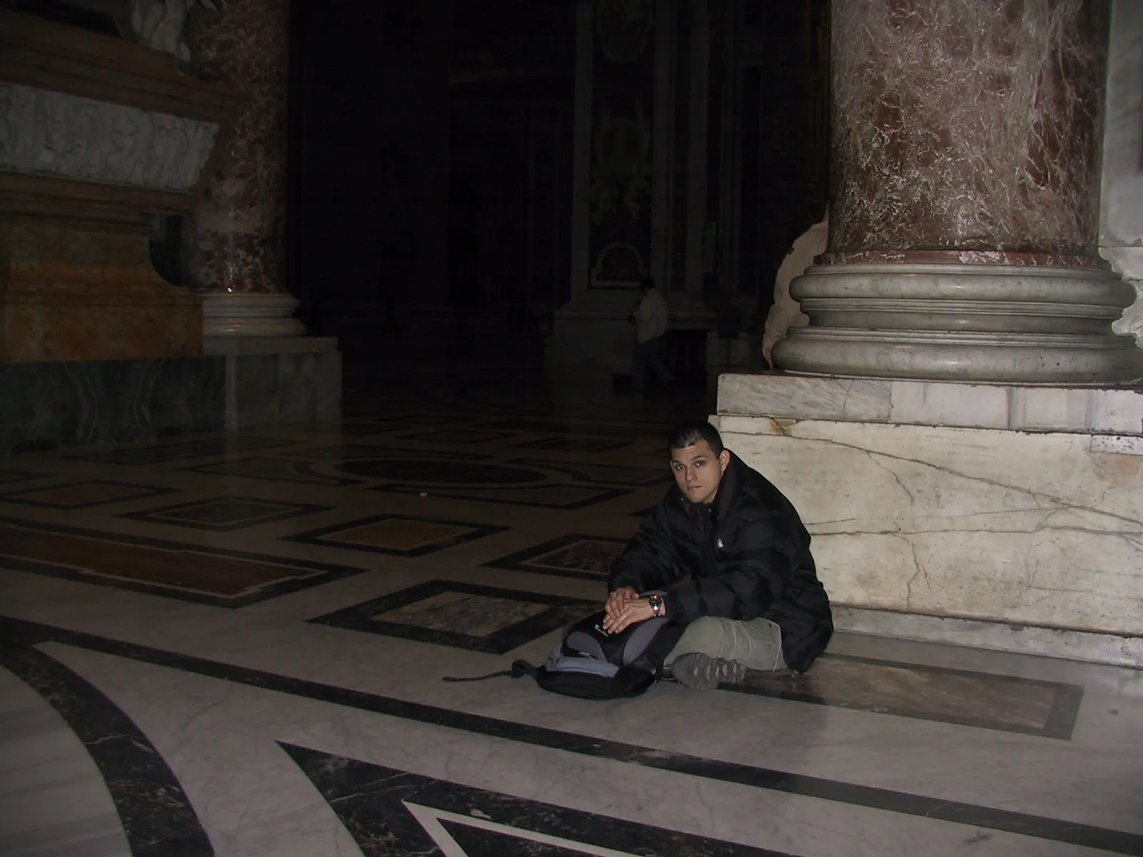 Luis Resting at St Peter’s Basilica