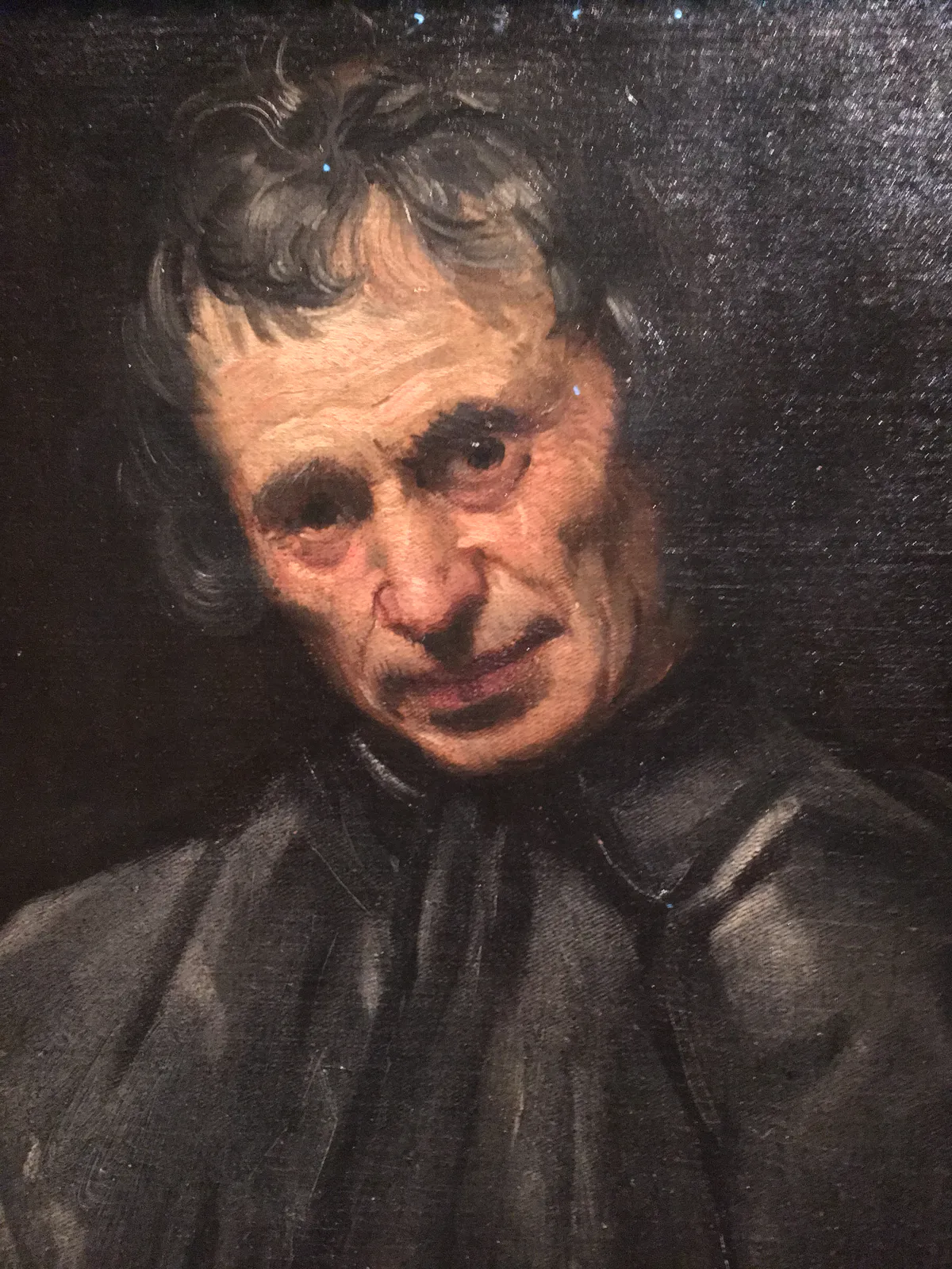 老年男子的头部