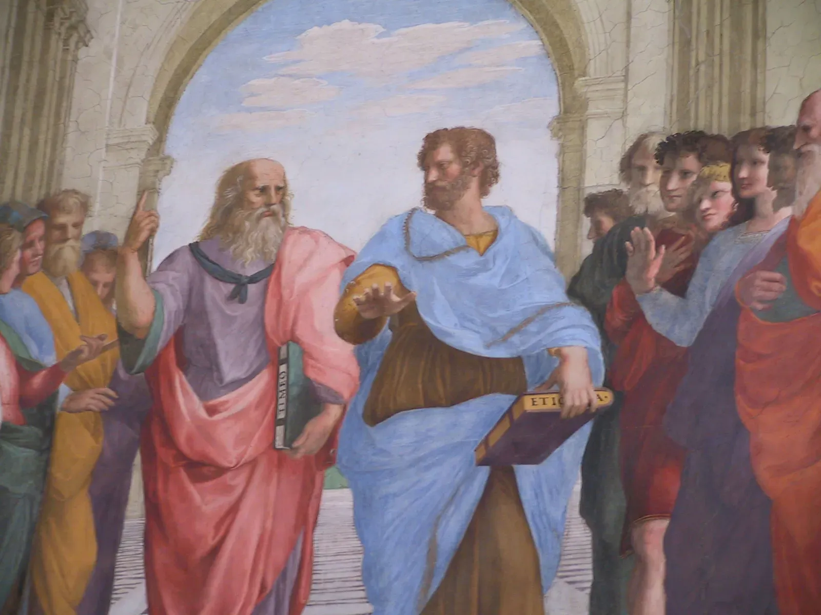 Plato and Aristotle (detail)