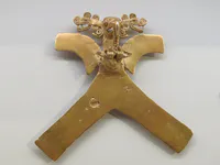 Diquís Pendant of Eagle with Crocodile-Head Adornments