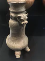Guanacaste-Nicoya Tripod Vessel with Feline Effigy