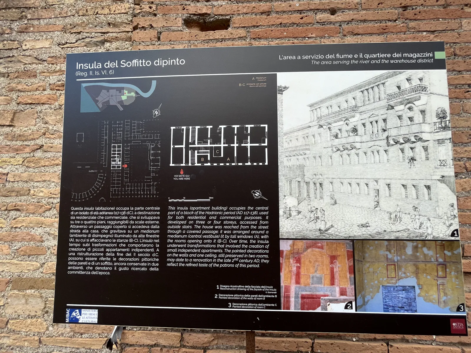 Reconstruction of the Painted Ceiling Insula